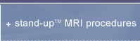 Stand-Up MRI Procedures
